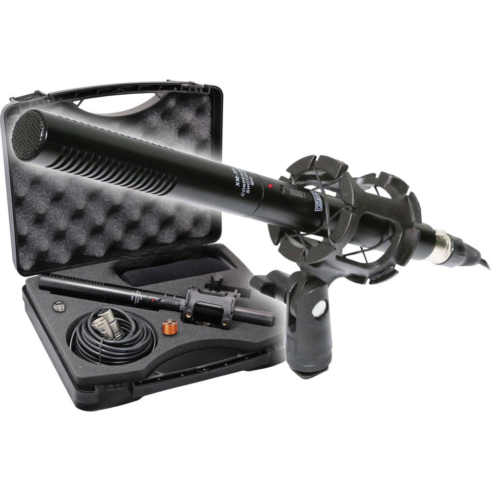 Sony FDR-AX33 Camcorder External Microphone - Vidpro XM-55 Professional 13-Piece Unidirectional Condenser Mic Kit for Video Recording & Broadcast (Perfect for Vlogging, Interviews & Live Streaming)