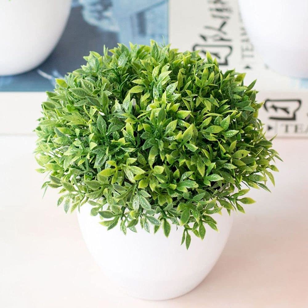 Artificial Flowers and Plants - Small Bonsai Tree Potted Lotus Fake Flowers for Home Office Decor, Garden Party, Wedding Centerpiece, Indoor Outdoor Decoration