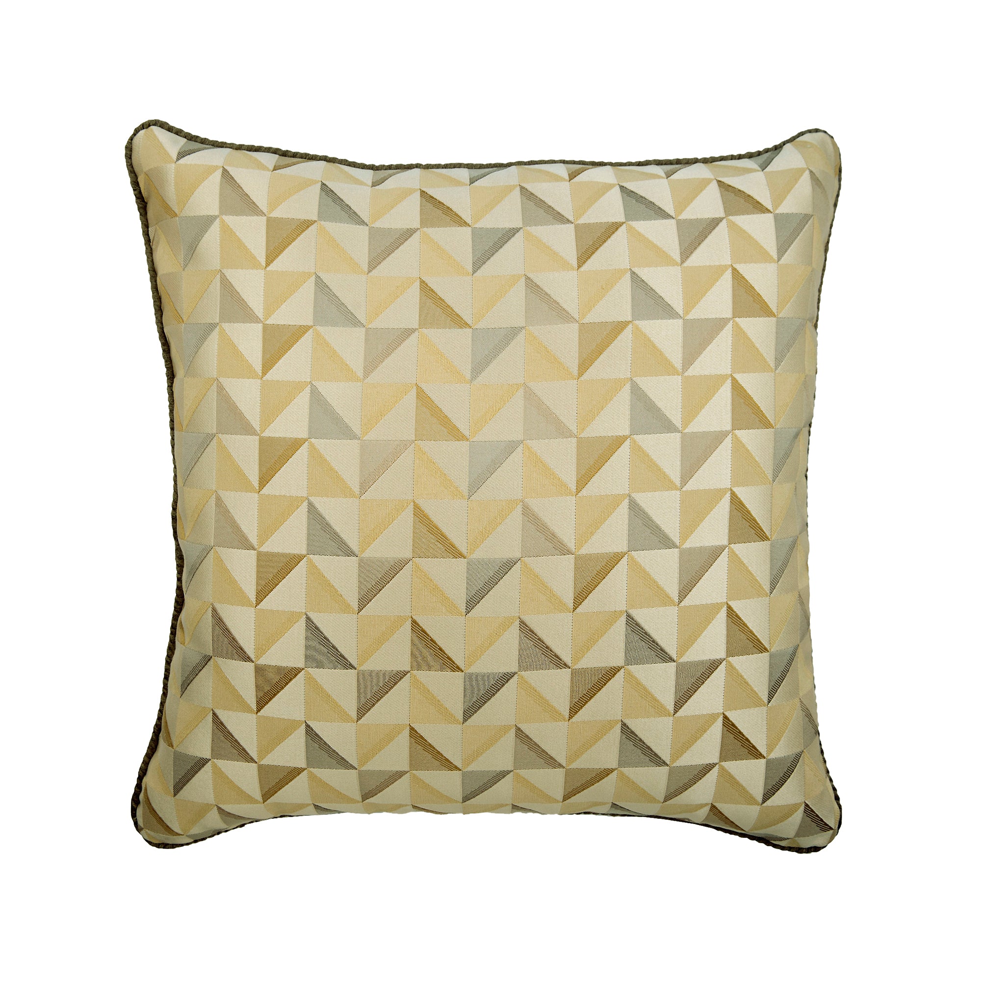Luxury Beige Moire Silk Throw Pillow Cover - Elegant Home Decor for Sofa, Bed & Living Room