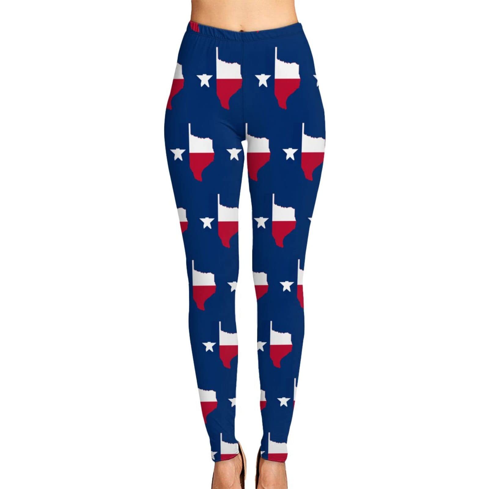Montana Flag Print Women's Yoga Pants - High Waisted Workout Leggings, Sweatpants & Capris for Fitness, Running & Lounge | Perfect for Gym, Yoga & Casual Wear