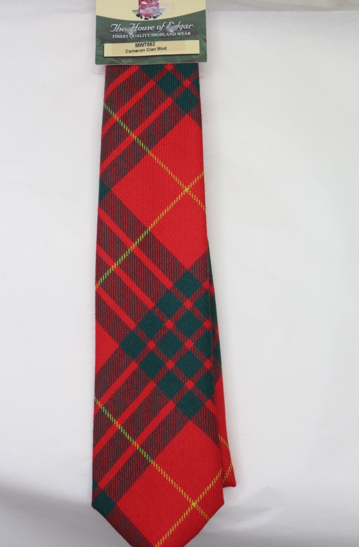 Stylish Cameron Modern Tartan Tie for Men - Classic Plaid Necktie for Office, Wedding & Formal Events