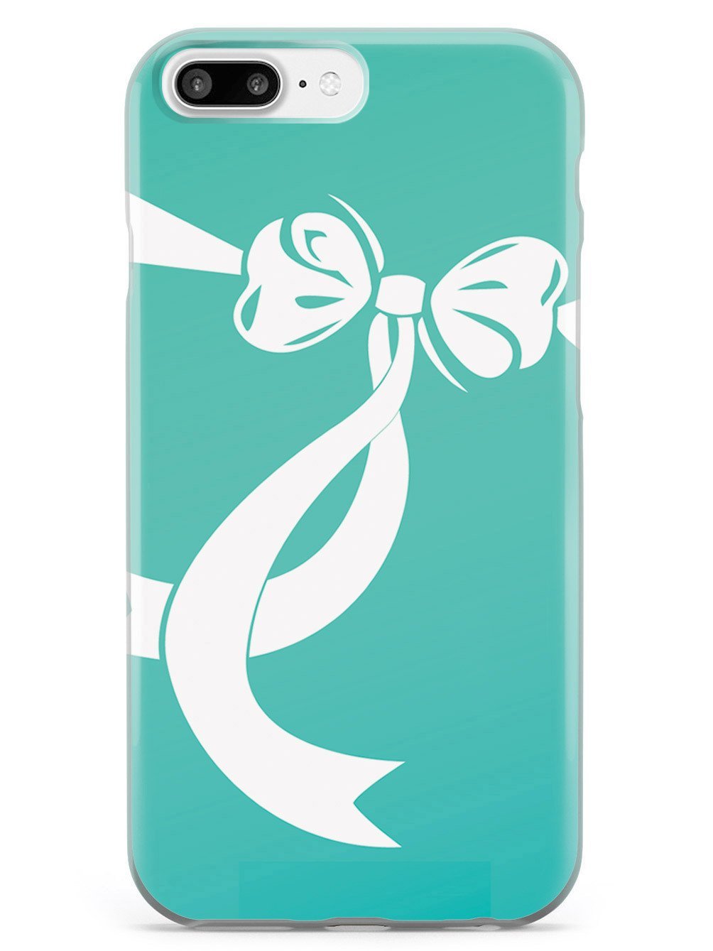 Inspired Cases - iPhone 7 Plus Case with 3D Textured Design - Shockproof Protective Cover for Apple iPhone 7 Plus - Bow Ribbon Pattern - Perfect for Daily Use, Travel & Gift Giving