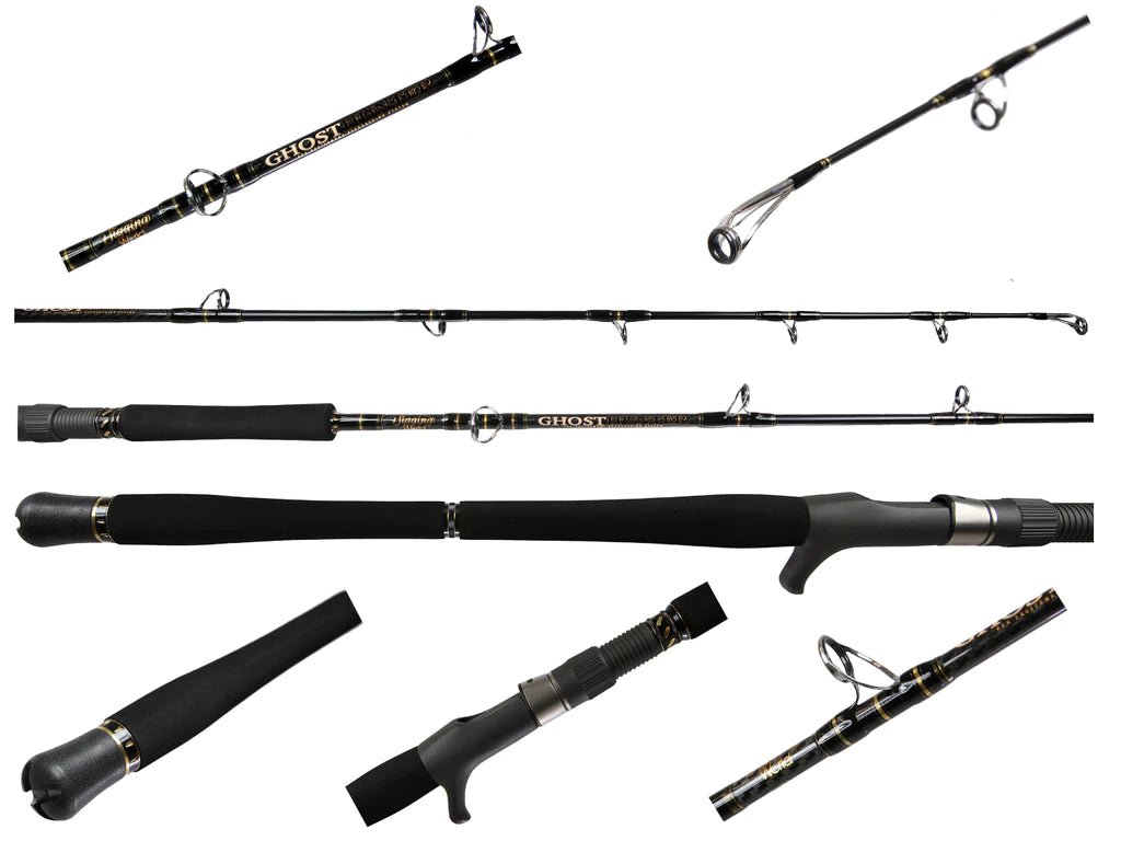 Jigging World Ghost Hunter Conventional Jigging Rods - Saltwater Fishing Rod for Offshore & Deep Sea Jigging - Perfect for Tuna, Grouper & Bottom Fishing