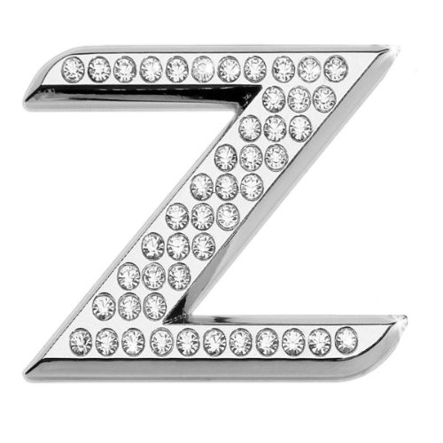 Luxbling 3D Chrome Car Letters with Swarovski Crystals for Luxury Cars