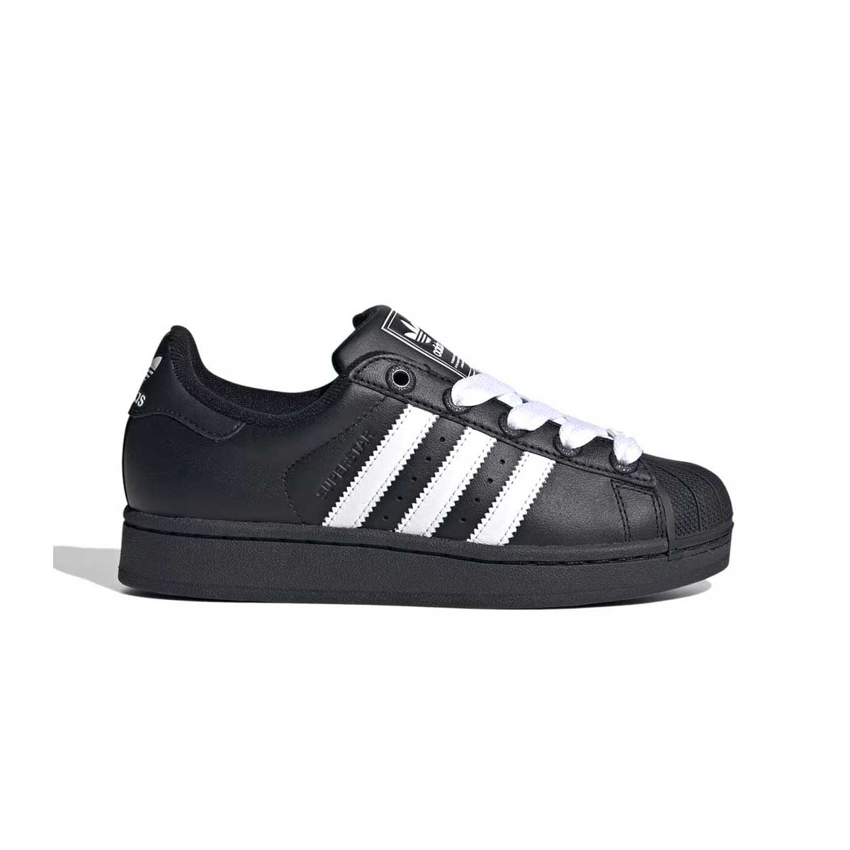 Kids Superstar II Sneakers - Core Black & Cloud White | Comfortable Athletic Shoes for Boys & Girls | Perfect for School, Sports & Casual Wear