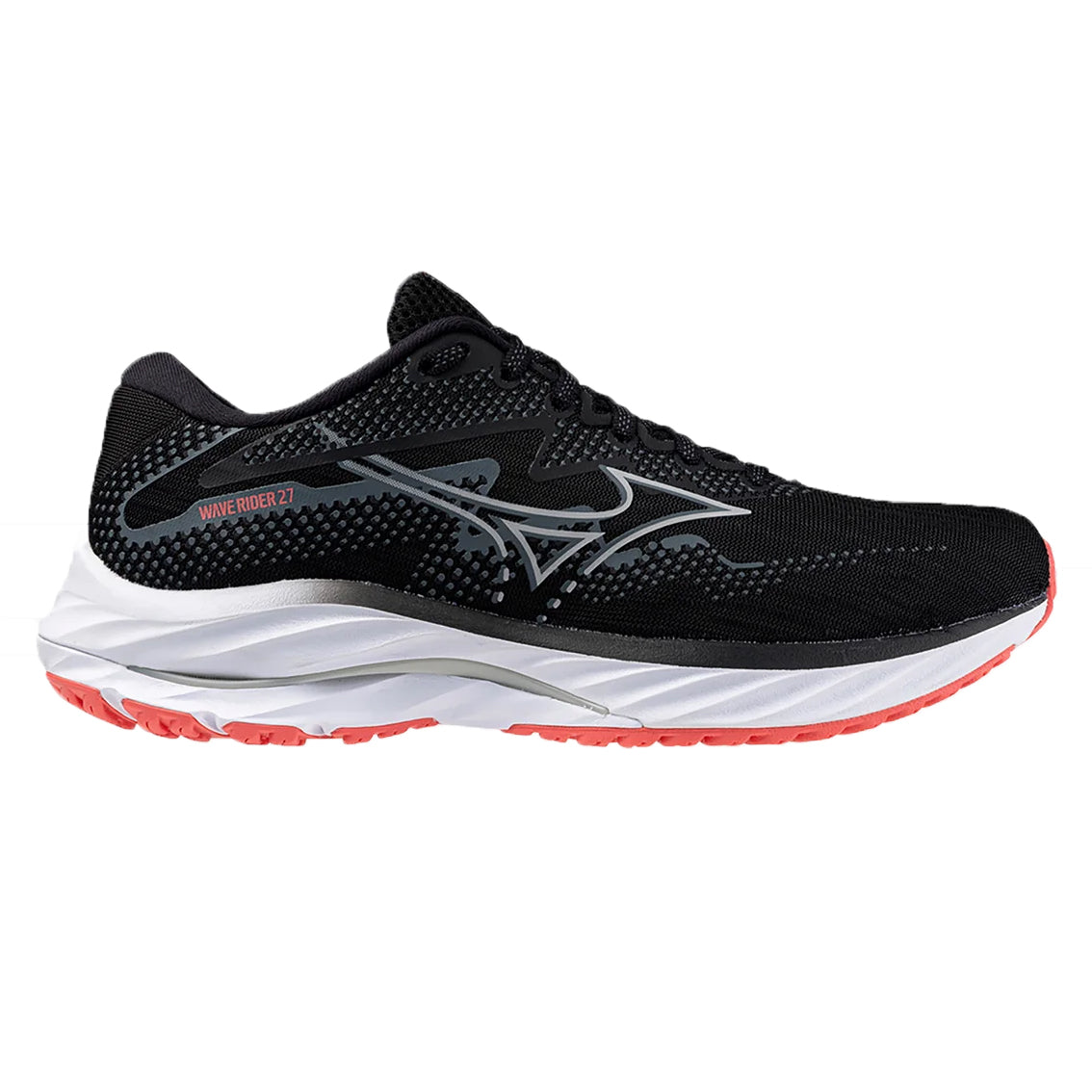Mizuno Wave Rider 27 Women's Running Shoes (Wide Width) - Lightweight Cushioned Sneakers for Jogging, Training & Everyday Wear