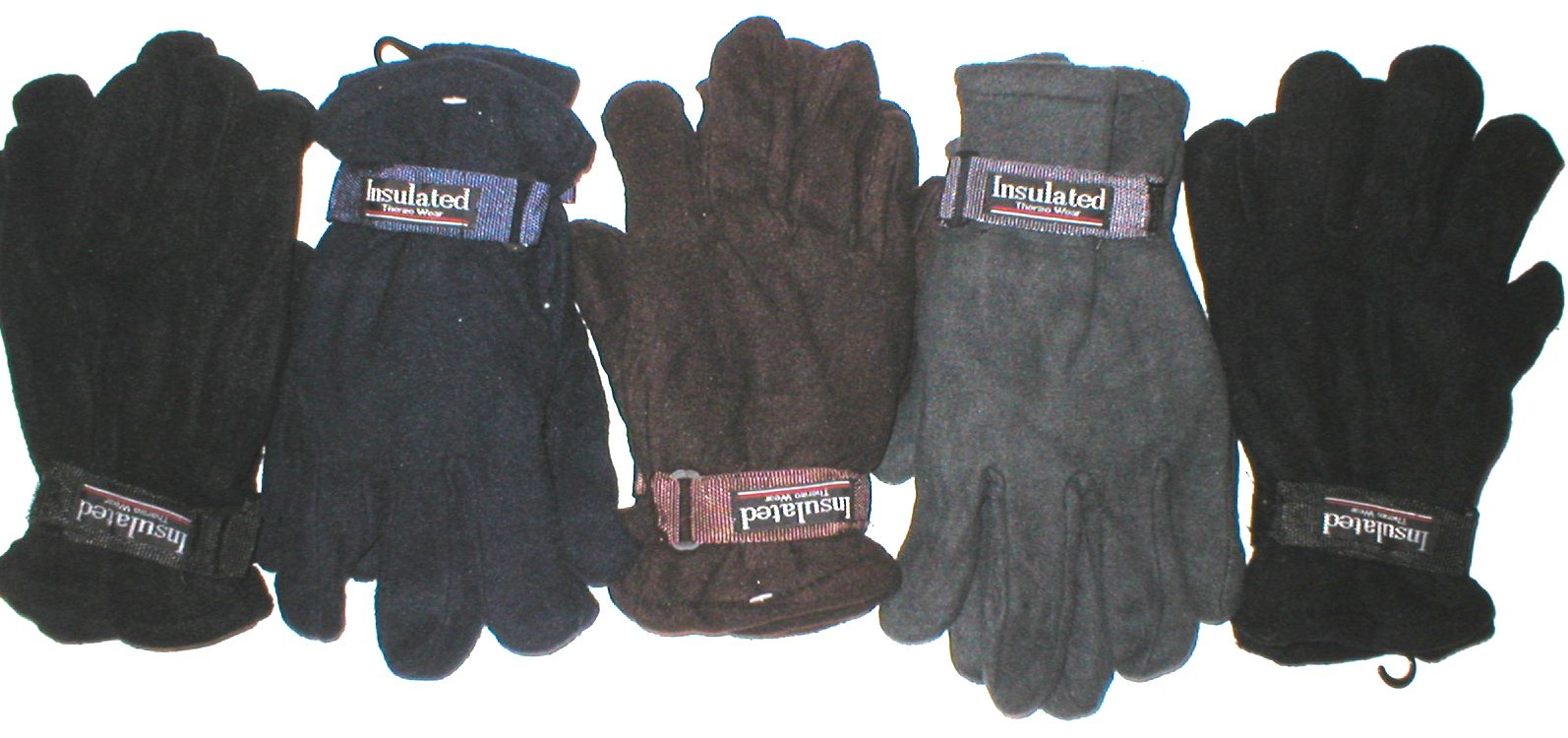 24 Pairs Bulk Men's Fleece Gloves for Winter - Warm Thermal Gloves for Homeless Shelters, Charity Donations & Outdoor Activities (Hiking, Camping, Snow Sports)