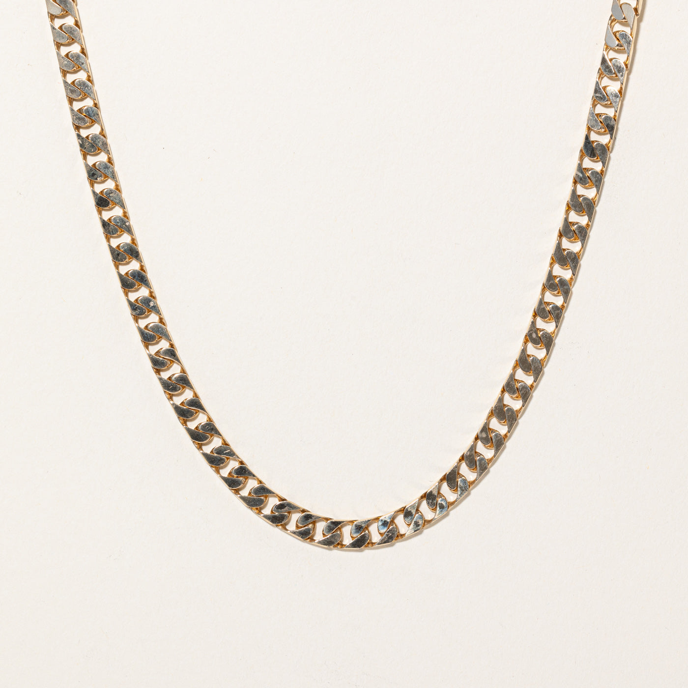 10K Yellow Gold Curb Link Chain Necklace - 23 Inch Classic Cuban Link Chain for Men & Women | Perfect for Layering, Gifting, and Everyday Wear