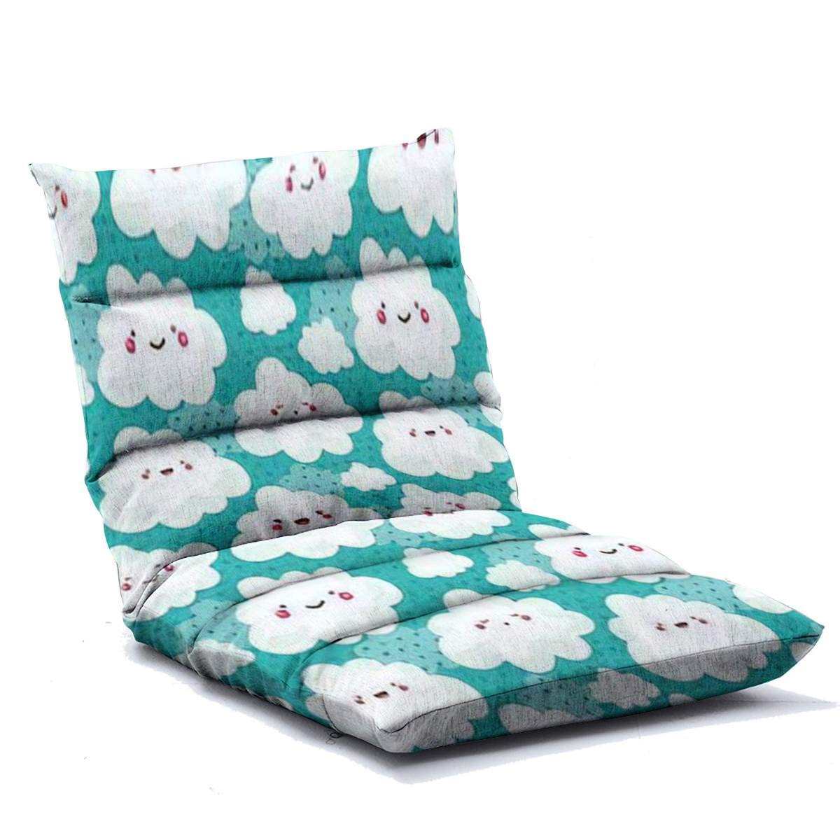 Adjustable Memory Foam Floor Lounger Chair - Foldable Cloud Design Sofa for Adults - Perfect for Home, Office, Reading, Watching TV & Gaming - Comfortable Ergonomic Support for Back Pain Relief