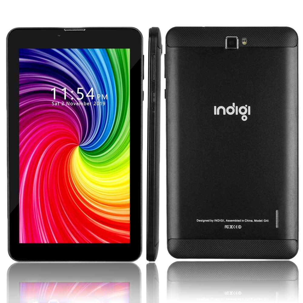 Indigi® 7-inch Android Pie Tablet with 4G LTE, Quad-Core CPU, 2GB RAM & 16GB ROM - Dual SIM Smartphone & Tablet for Work, Travel, and Entertainment
