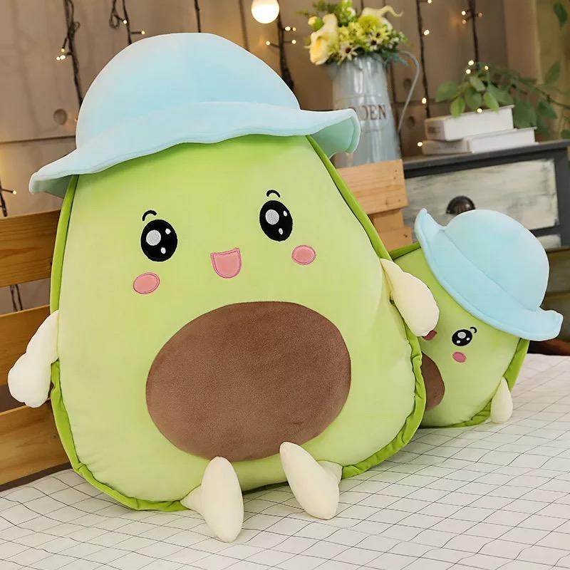 Giant Squishy Avocado Plush Toy - Extra Large Soft Stuffed Avocado Pillow for Kids & Adults - Perfect for Stress Relief, Home Decor, and Cuddling