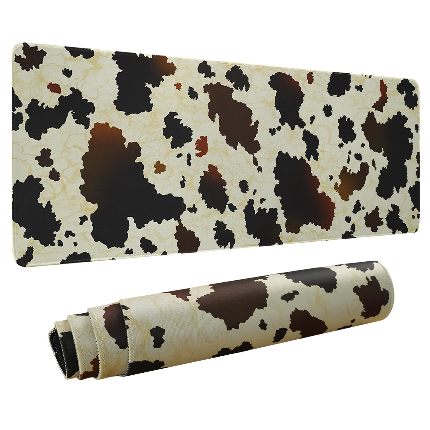 Cow Print Mouse Pad XL - Large Extended Gaming Mouse Pad for Desk (31.5