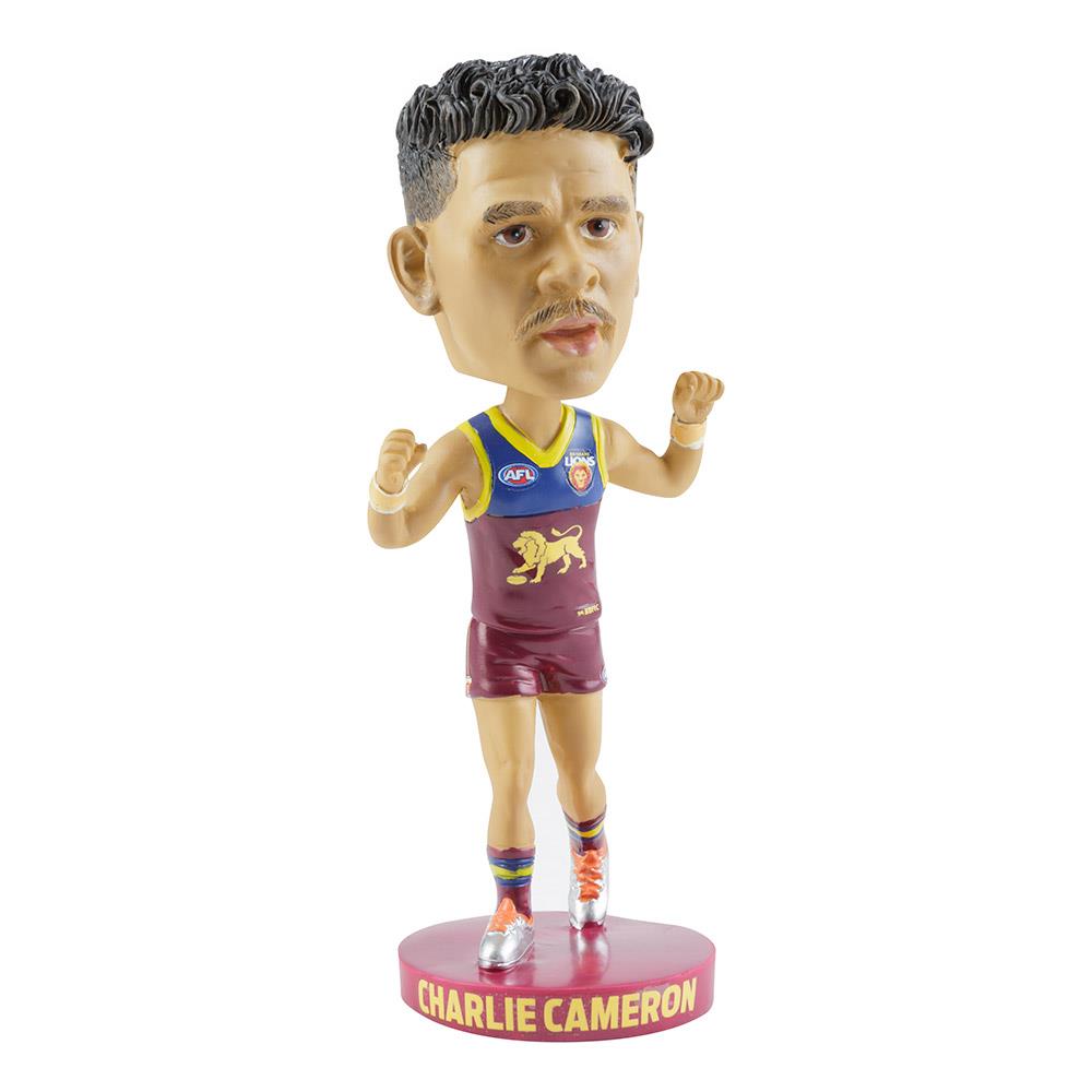 AFL Brisbane Lions Charlie Cameron Bobblehead - Collectible Football Fan Merchandise for Home & Office Decor, Sports Memorabilia Gifts