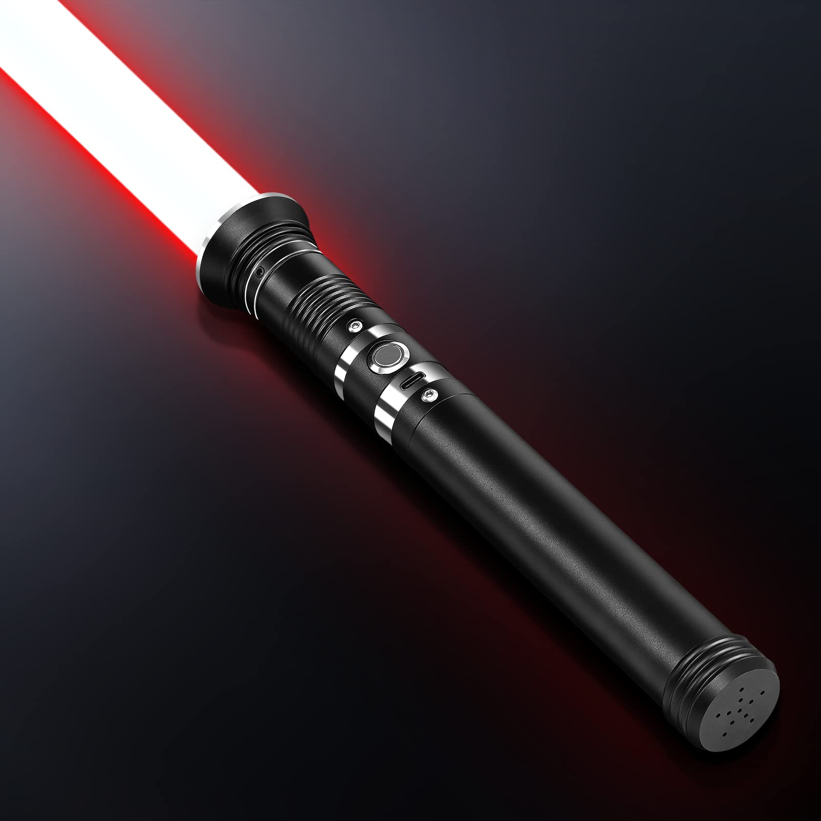 Premium Metal Hilt Pixel Lightsaber - Realistic Smooth Swing Force FX Light Saber for Kids & Adults - Durable Heavy Dueling Star Wars Toy Gift for Boys & Girls Ages 3-10 (Birthday, Cosplay, Halloween, Collection)