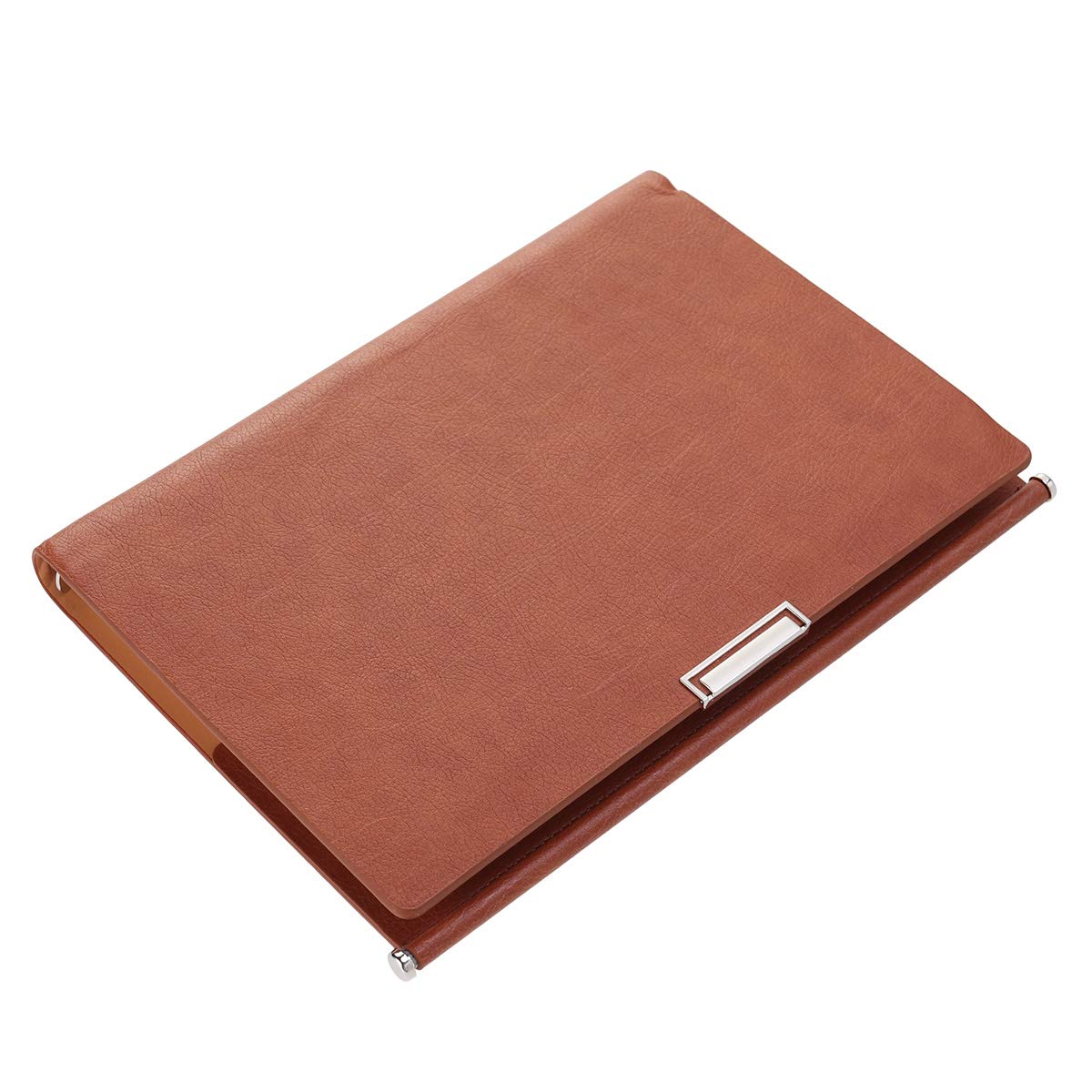 Premium PU Leather Business Notebook - A5 Pocket Planner & Organizer for Home, School, Office | Portable Schedule Checklist & Notepad | Perfect for Meetings, Journaling & Daily Planning (Black)
