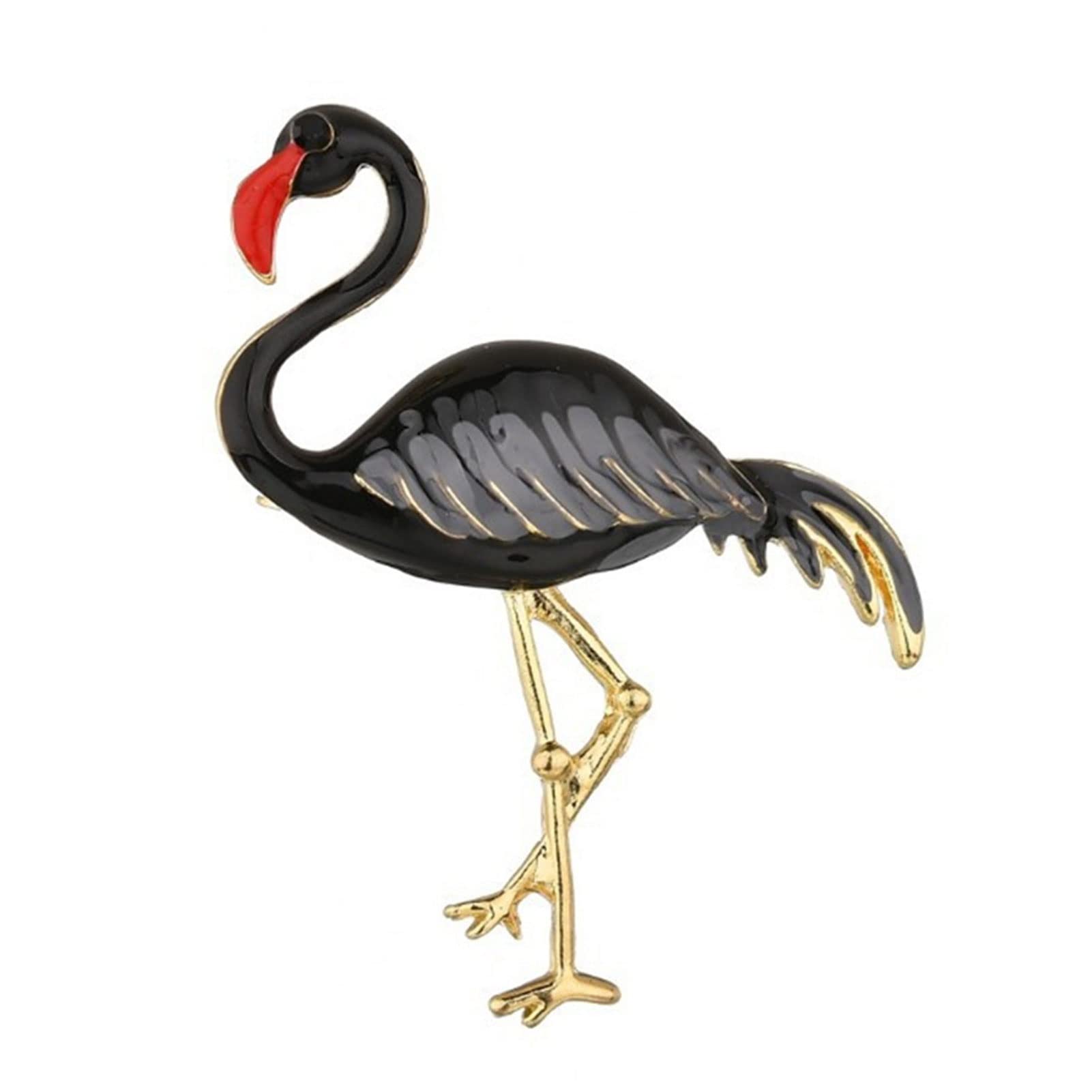 Flamingo Napkin Rings 6-Pack - Alloy Table Decor for Wedding & Restaurant