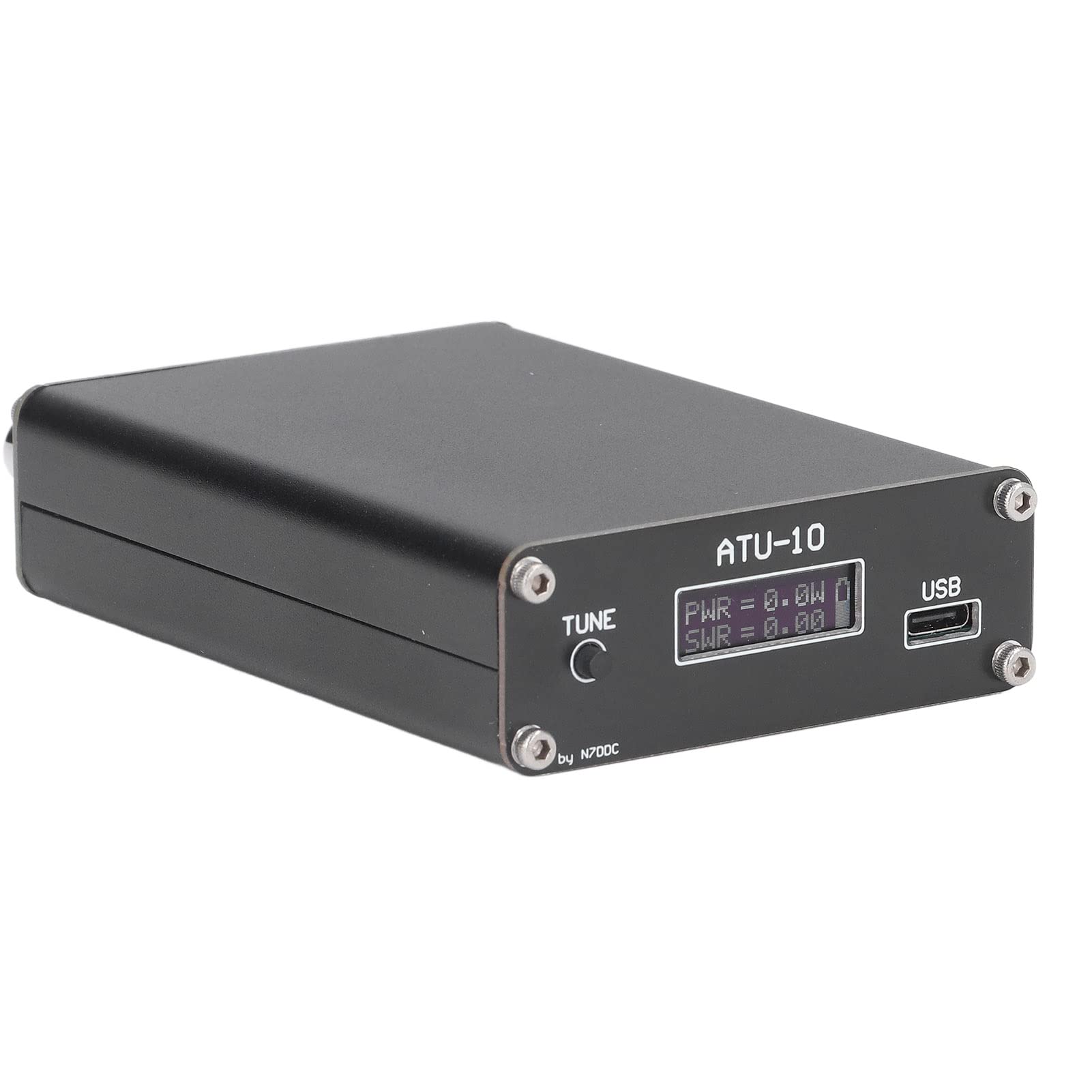 Garosa ATU-10 QRP Automatic Mini Antenna Tuner with 0.91in Display & BNC Connector (V1.4) - Portable Radio Tuner for Loop Antennas, Ham Radio, Field Operations & Emergency Communications