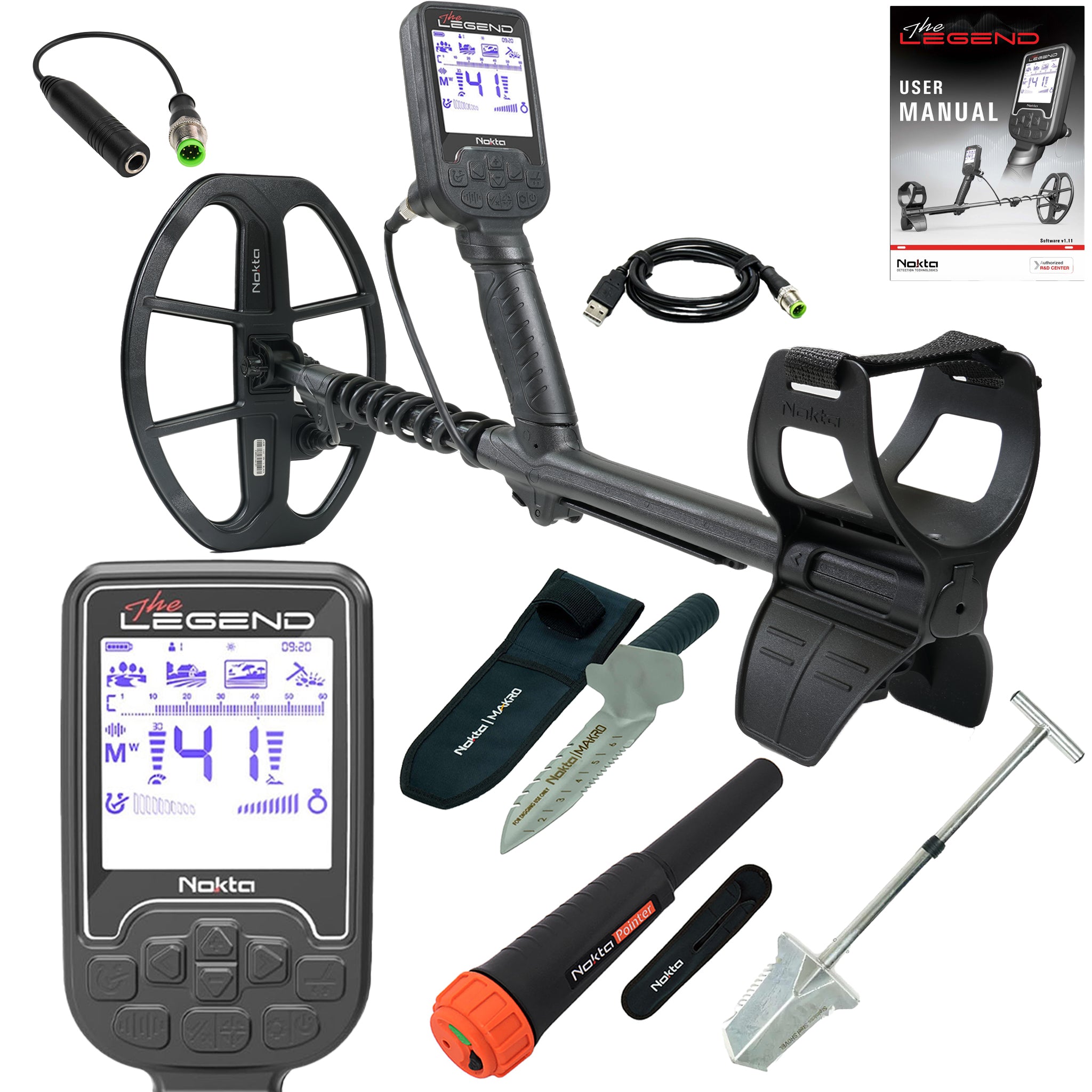 Nokta The Legend SMF Metal Detector with LG30 12