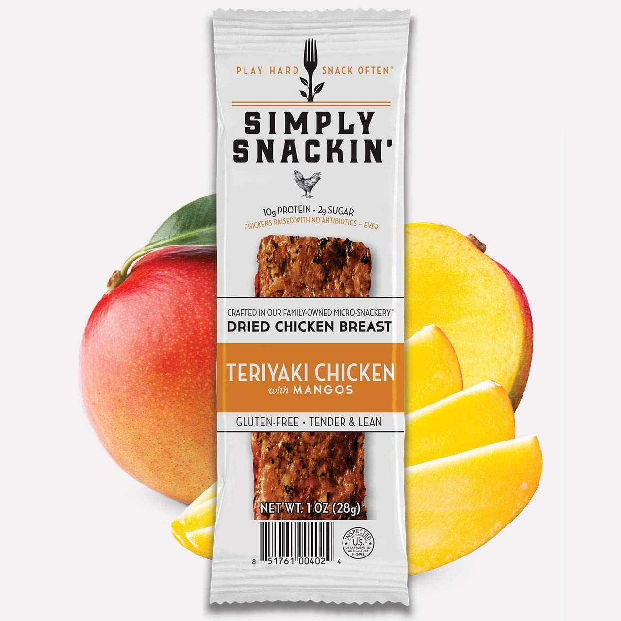 High Protein Dried Chicken Breast Snacks - Low Calorie, Gluten Free for Gym & Hiking