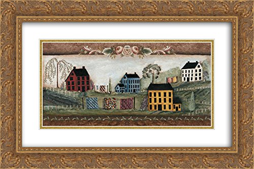 Pat Fischer The Good Life 2X Matted 24x14 Gold Ornate Framed Wall Art Print - Perfect for Living Room, Bedroom & Office Decor