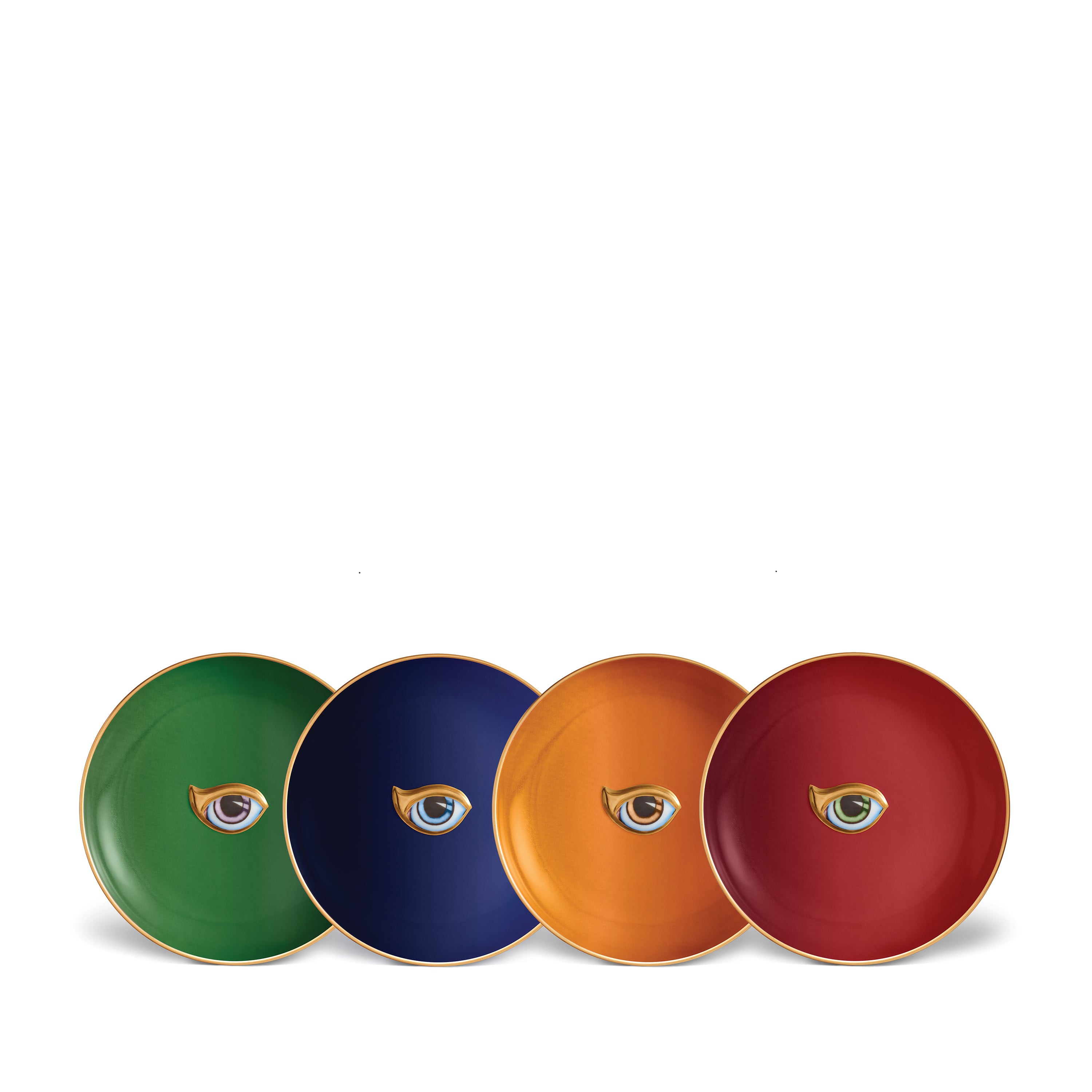 Lito Plate Assorted Part 2 (Set of 4) - Durable Melamine Dinner Plates for Everyday Use, Parties & Outdoor Dining - BPA-Free & Shatterproof Tableware