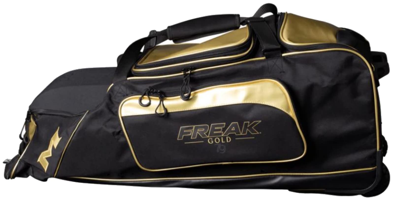 Miken Championship Fastpitch Wheeled Softball Bag 22F - Durable Travel Gear for Women & Girls, Perfect for Tournaments, Practice & Team Sports Equipment Storage