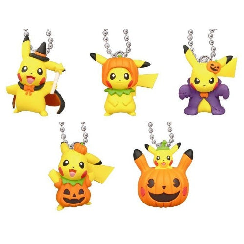 Pokemon Pikachu Halloween Keychain - Cute Mascot Figure for Cosplay, Party Favors & Bag Decor | Perfect for Halloween Costumes, Anime Collectors & Gift Giving