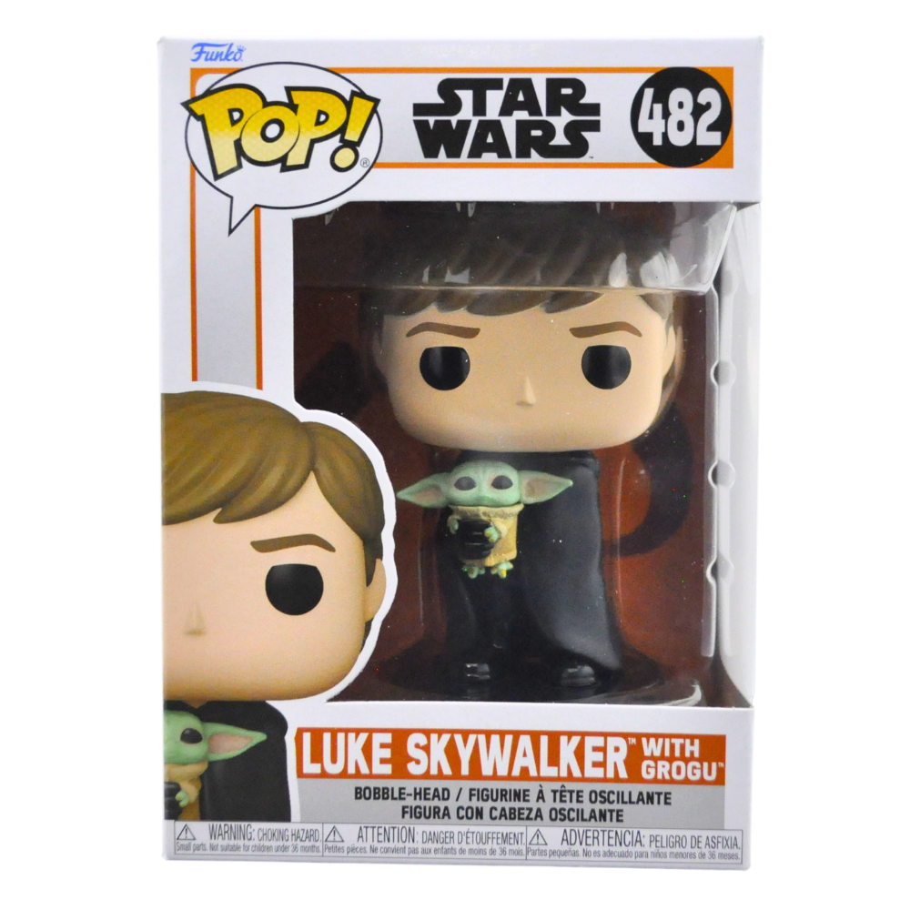 Funko Pop! Star Wars Luke Skywalker with Grogu Vinyl Figure #482 - Collectible Toy for Fans, Perfect for Display & Gifts