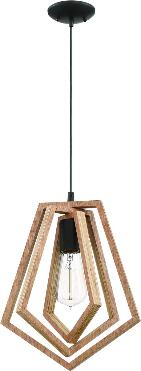 10W Gem 1 Light Pendant Light in Espresso Finish - Perfect for Kitchen Island, Dining Room, or Entryway Lighting