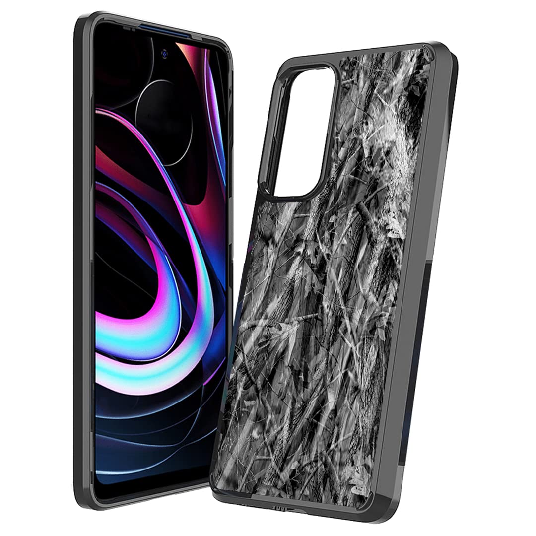 Motorola Edge 5G UW Case - Slim Protective Cover for Men & Women | Grey Hunter Design for Daily Use