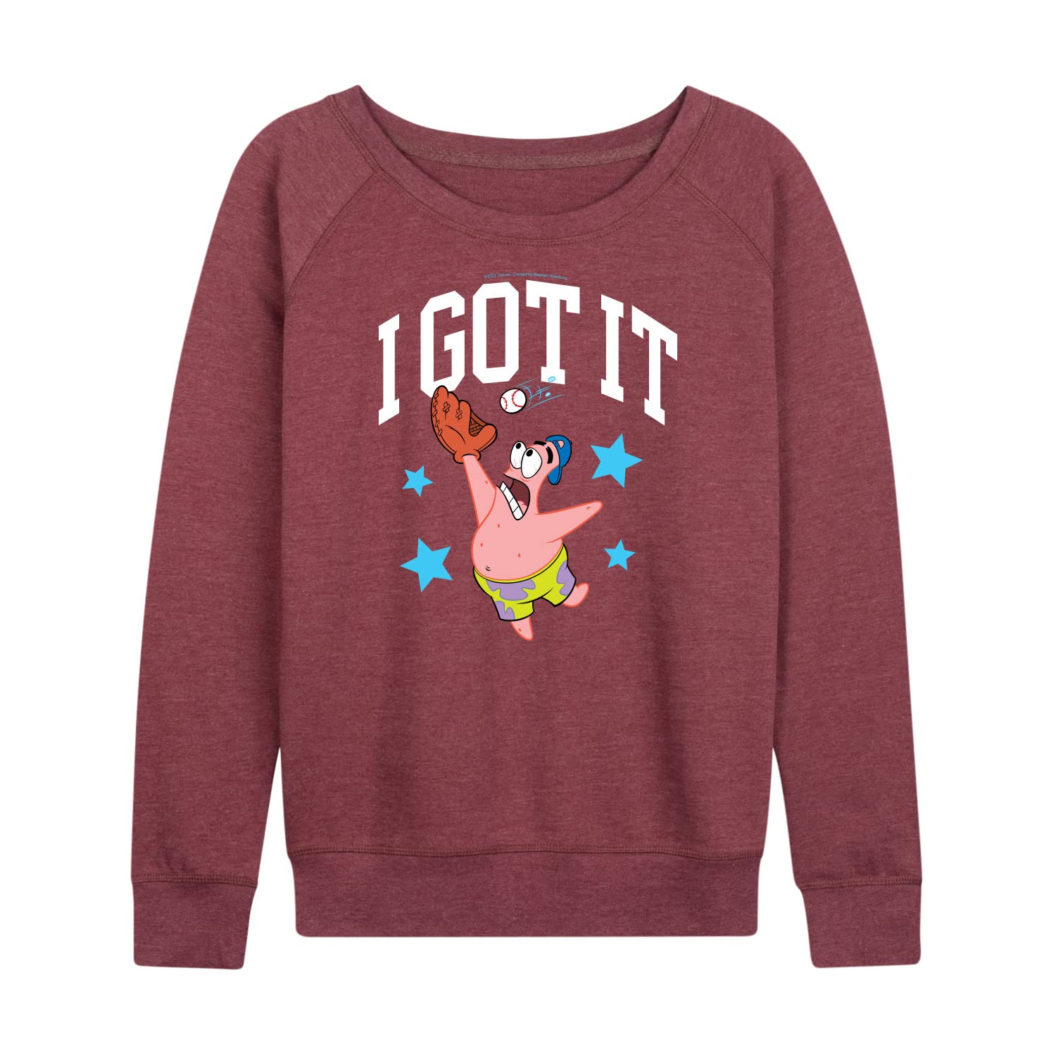 HYBRID APPAREL SpongeBob SquarePants 'I Got It' Women's Lightweight French Terry Pullover Hoodie - Soft Lounge Wear for Casual Outings & Cartoon Fans