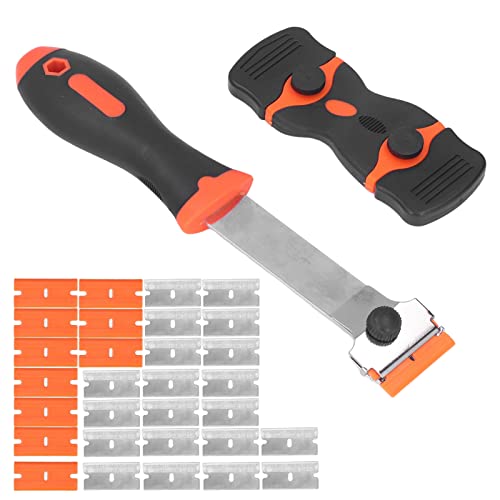32Pcs Glass Ceramic Hob Scraper Set - Paint & Sticker Remover for Stovetop, Oven, Windows - Multi-Purpose Cleaning Tools for Kitchen, Home & Office Use