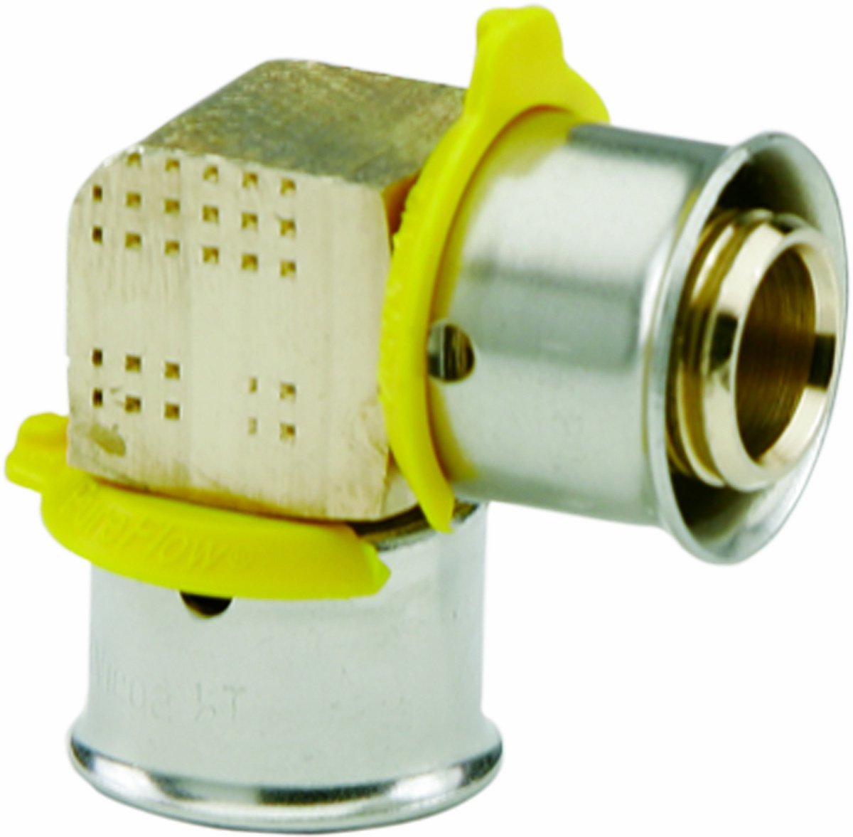 Viega 93560 PureFlow Zero Lead Bronze PEX Press Elbow - 1-Inch Press x Press Fitting for Plumbing & Water Supply Systems - Perfect for Residential & Commercial Applications