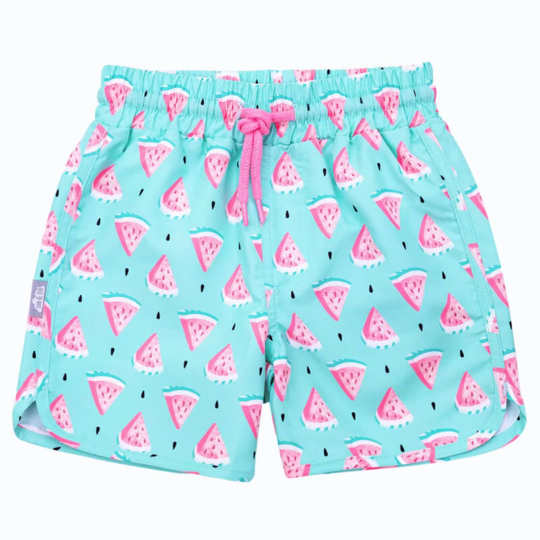 Jan & Jul Watermelon UV Protection Swim Shorts for Kids - UPF 50+ Sun Safe Swimwear for Beach, Pool & Summer Outdoor Activities