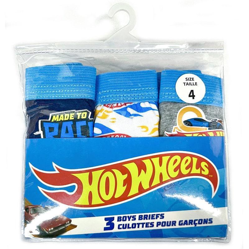 Hot Wheels Boys' Underwear Briefs - 3 Pack - Soft Cotton Comfort for Active Kids - Perfect for School, Sports & Everyday Wear
