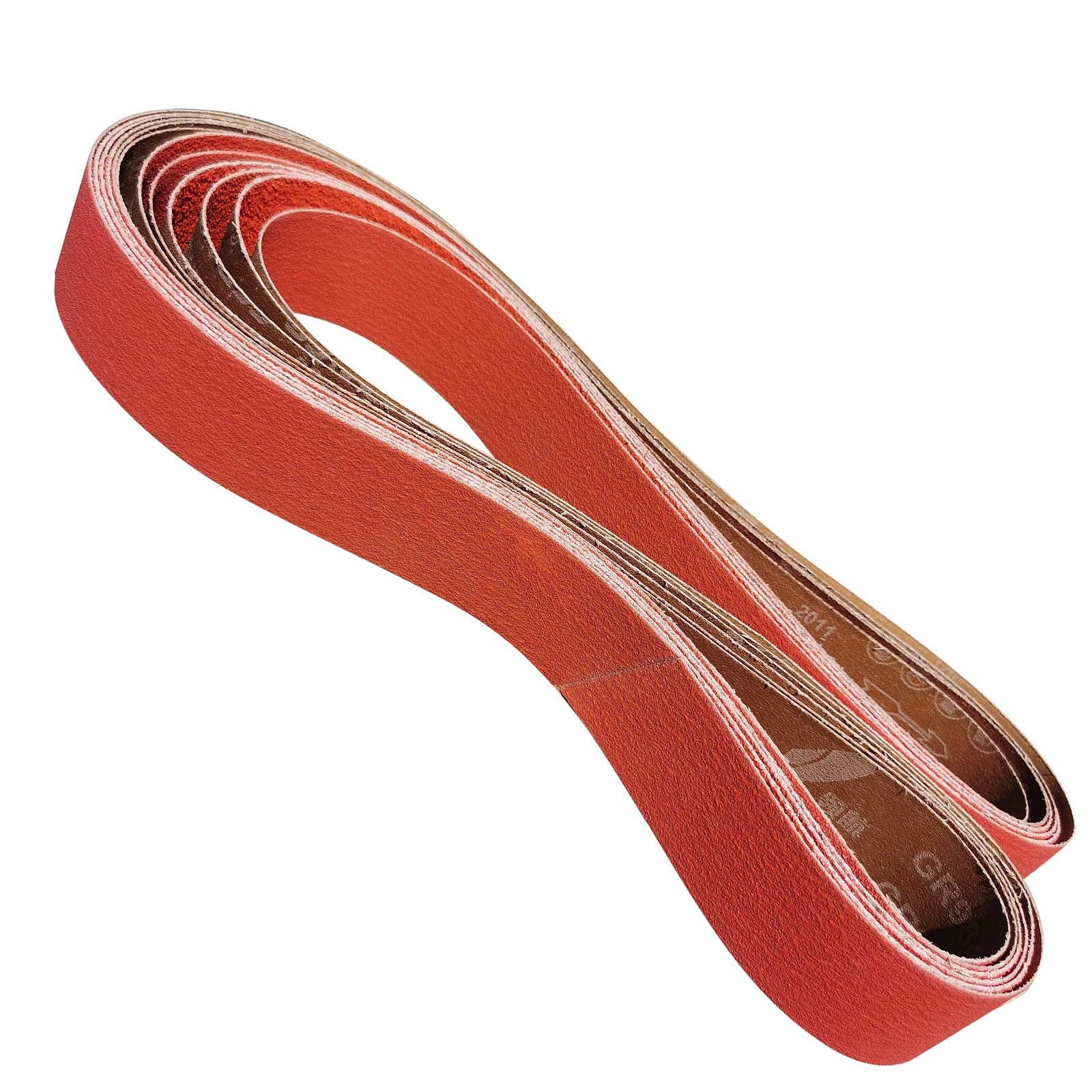 6 Pack 2x72 Inch Metal Grinding Ceramic Sanding Belts Kit - Includes 36/40/60/80/100/120 Grits for Knife Sharpening & Woodworking - Premium Sharpening Sander Belts for Bench Grinders & Belt Sanders (2x72 Inch)