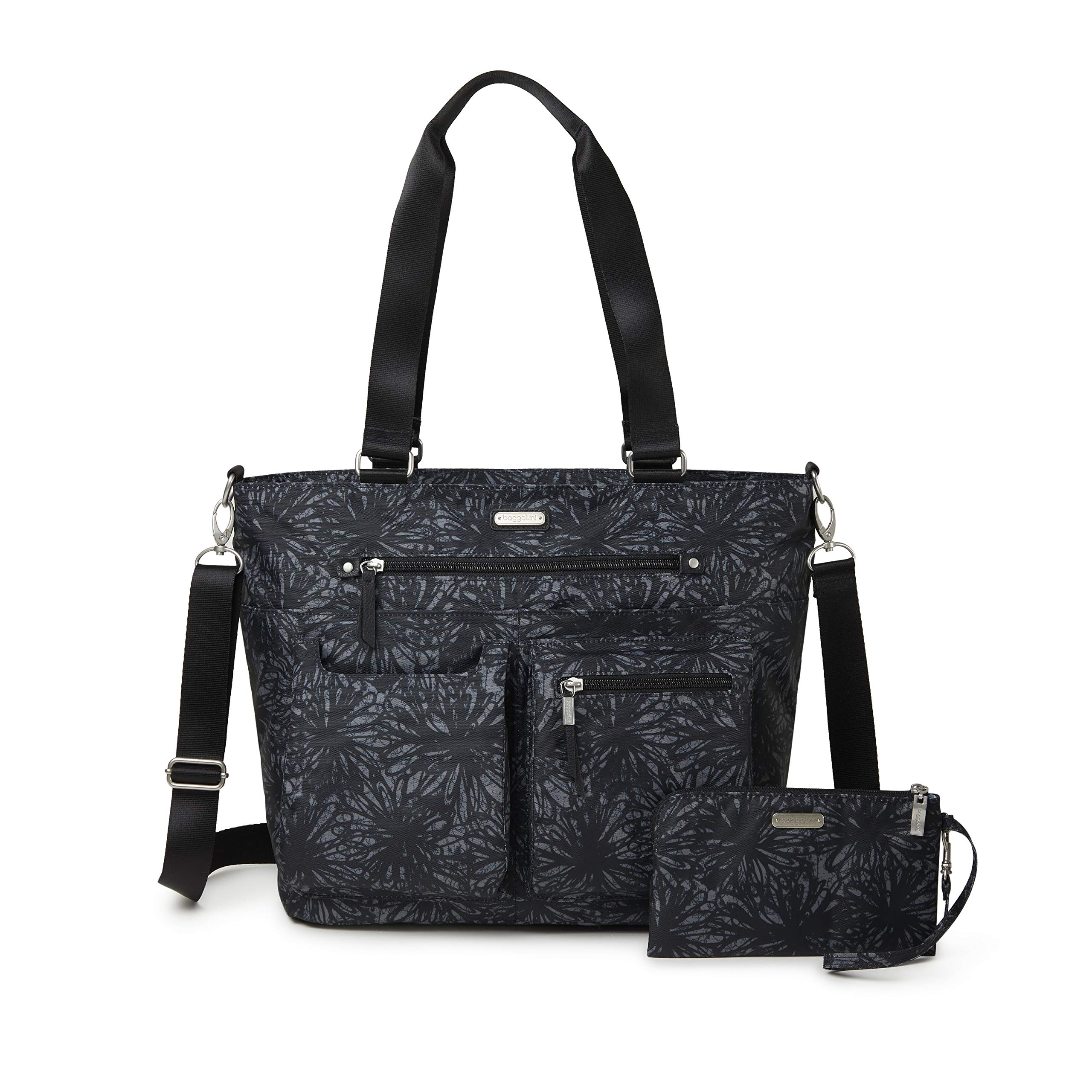 Baggallini RFID Anti-Theft Tote Bag with Detachable Phone Wristlet - Stylish Crossbody Purse for Women, Perfect for Travel, Work & Everyday Use