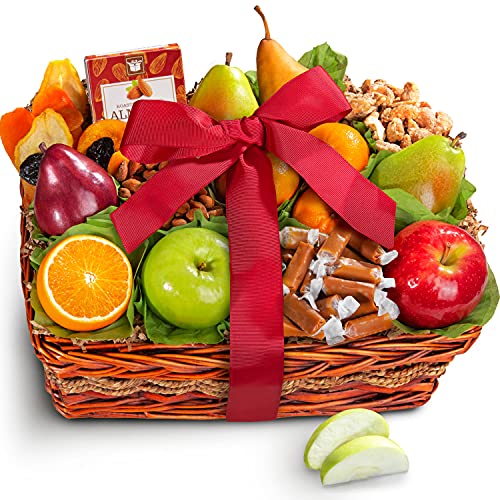 Premium Orchard Delight Fruit & Gourmet Gift Basket - Fresh Assorted Fruits, Fine Chocolates & Artisan Snacks - Perfect for Holidays, Corporate Gifts & Housewarming Presents
