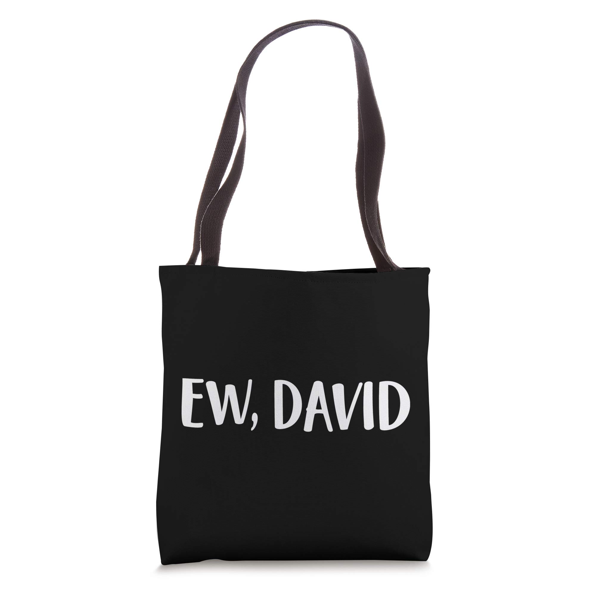 Ew David Tote Bag - Trendy Funny Slogan Cotton Canvas Shoulder Bag for Women | Perfect for Shopping, Beach, Work & Daily Use