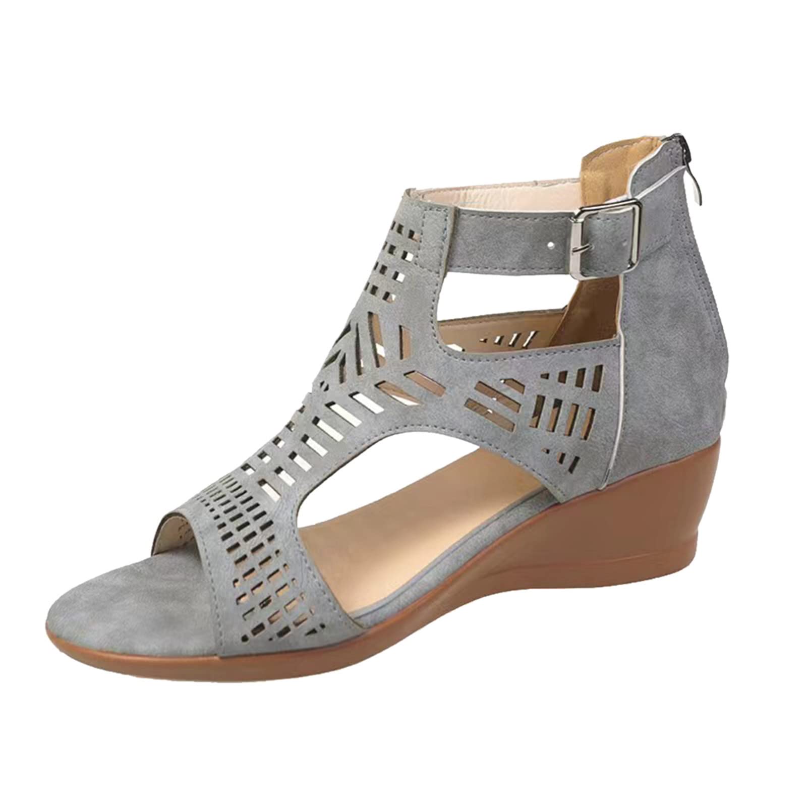 Women's Fashion Wedge Sandals - Comfortable Peep Toe Casual Shoes for Ladies, Hollow Design Beach Slippers | Perfect for Summer Outings, Vacations & Beach Wear