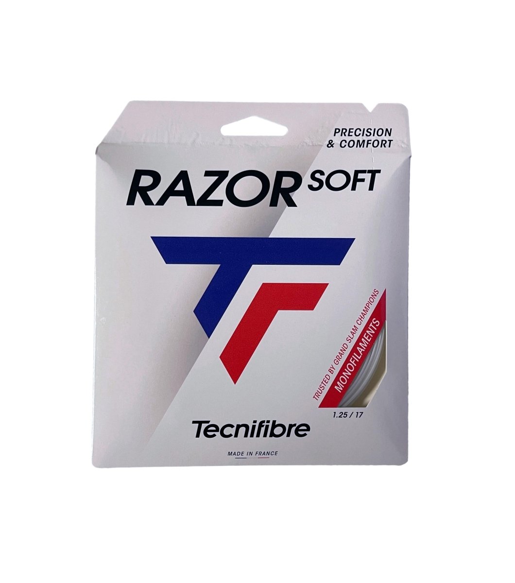 Tecnifibre Razor Soft 17 Tennis String - Premium Polyester String for Power & Control | Perfect for Competitive Play & Tournament Matches