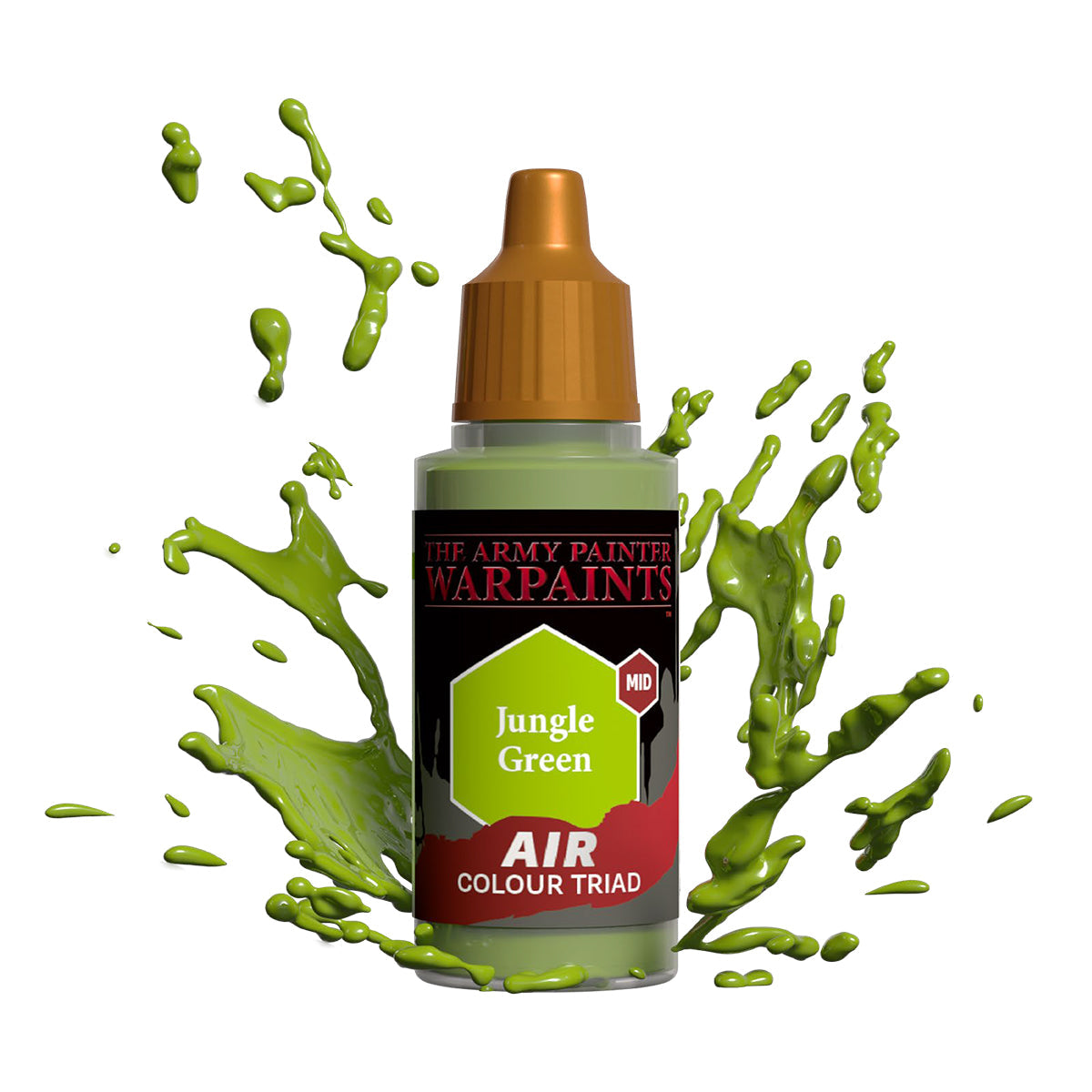 Warpaints Air: Jungle Green - Premium Matte Acrylic Paint for Miniatures & Models - Perfect for Warhammer, D&D, and Tabletop Gaming Scenes