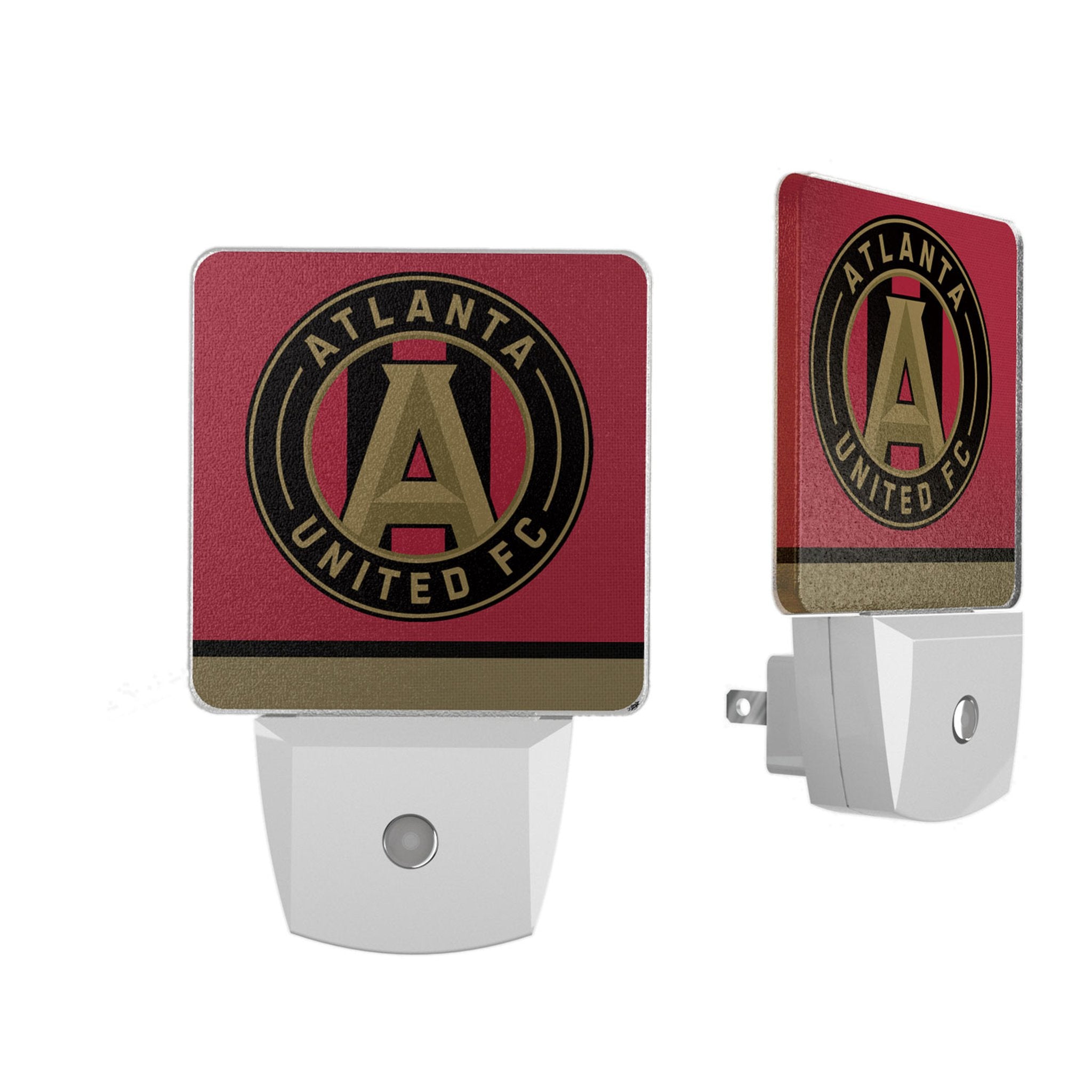 Atlanta United FC Stripe Night Light 2 Pack - LED Soccer Team Themed Night Lights for Bedroom, Kids Room & Game Room Decor - Perfect for Fans and Sports Enthusiasts
