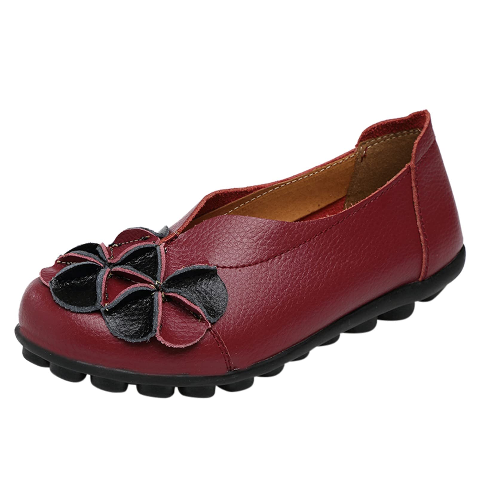 Women's Breathable Lace-Up Loafers - Comfortable Casual Flats & Sneakers for Wide Width | Perfect for Office, Walking & Everyday Wear