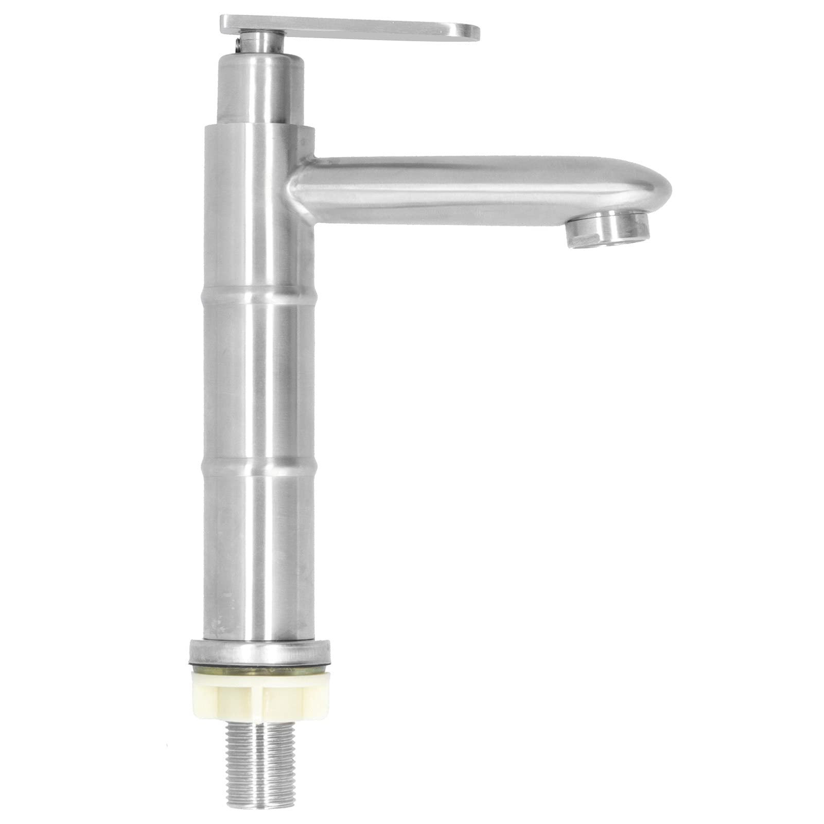 Alvinlite Brushed Stainless Steel Single Handle Bathroom Sink Faucet for Home & Hotel Use