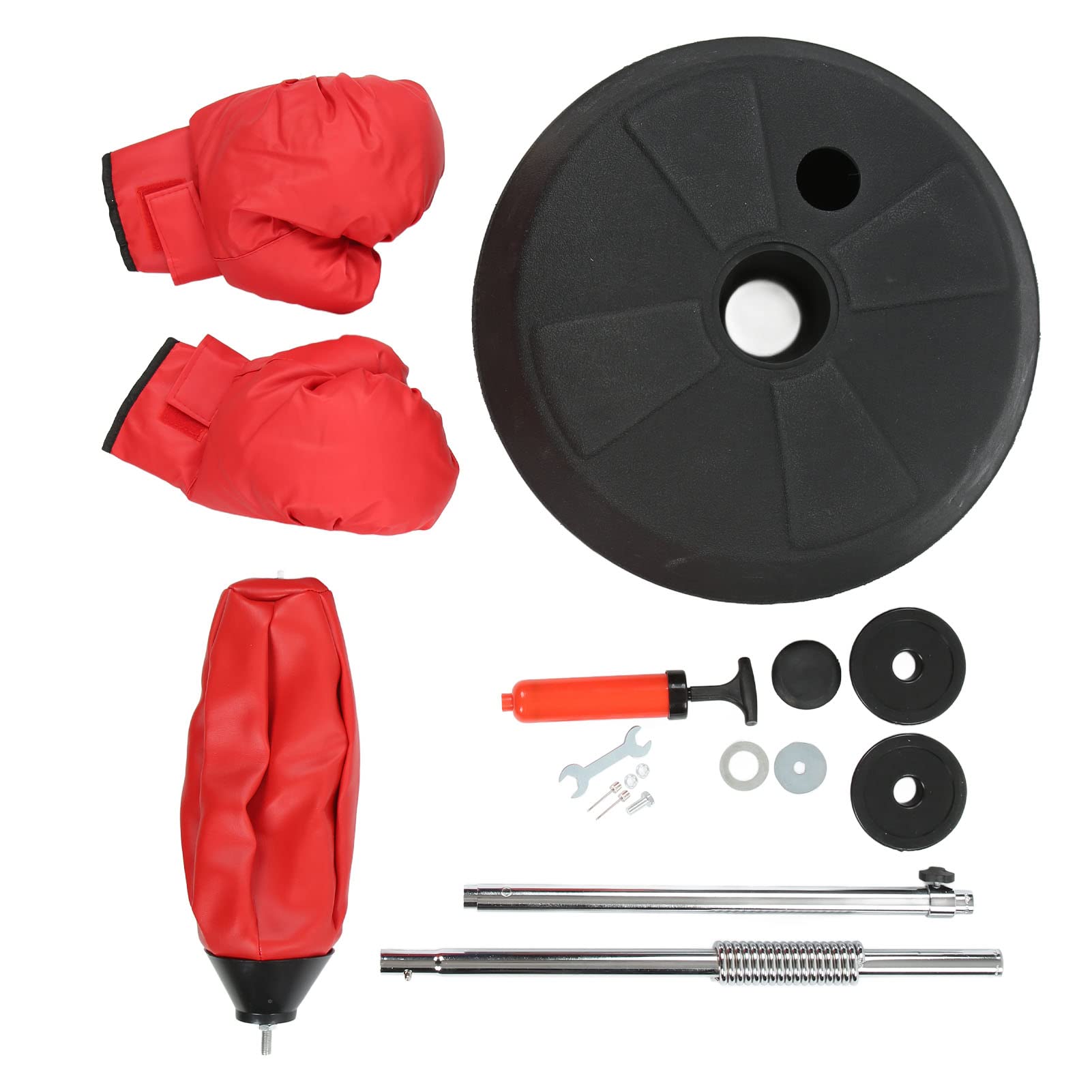 SWOQ Boxing Bag for Kids - High Strength Spring Punching Bag with Training Gloves | Home Gym Equipment for Youth Boxing Training & Garage Workouts