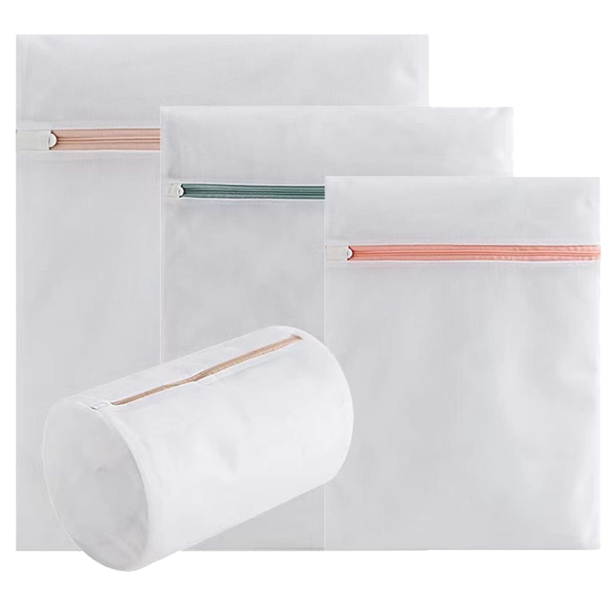 Mesh Laundry Bags for Delicates - 4 Pack Washing Machine Bags for Bras, Underwear, Socks & Clothes | Gentle Protection for Lingerie, Jeans, Dresses & Blouses | Perfect for Travel, Gym & Home Laundry Care