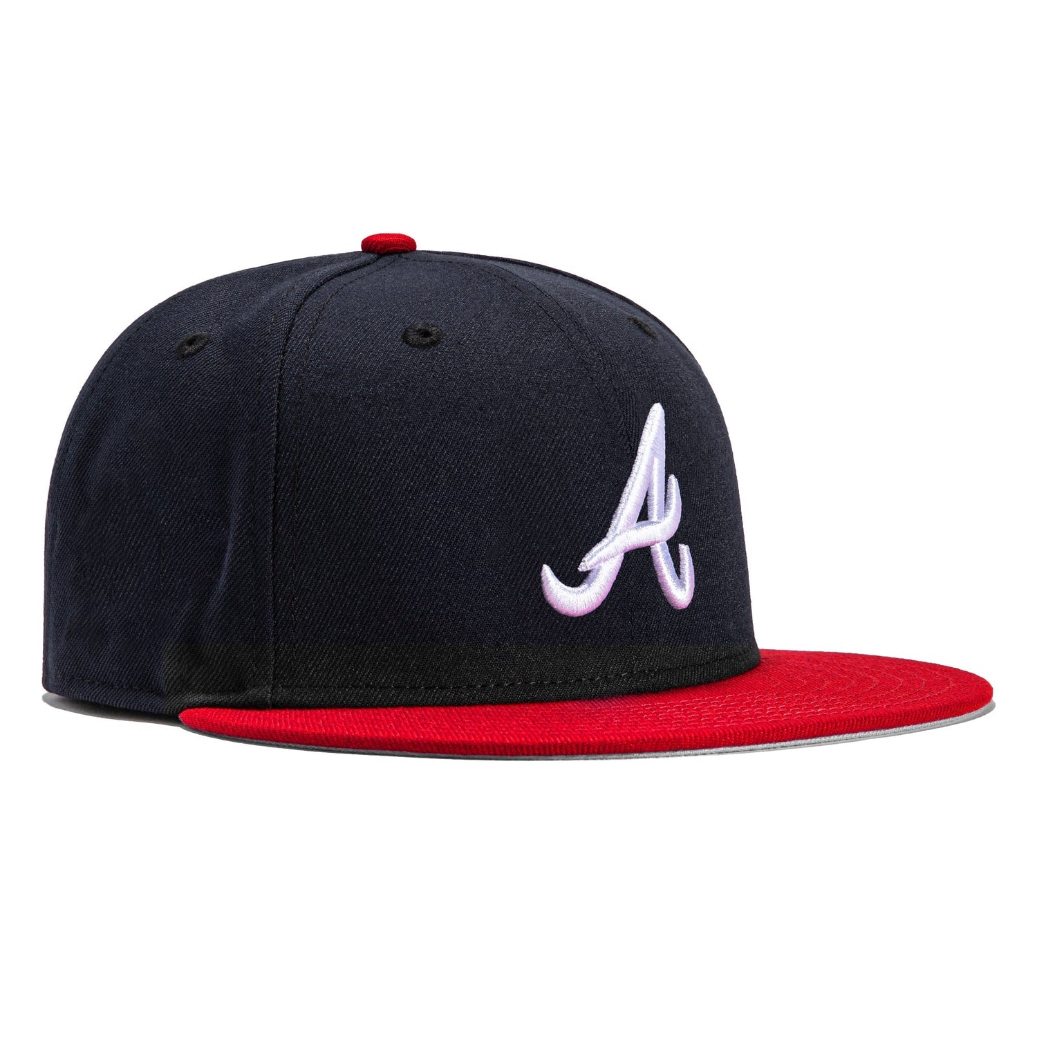 New Era 59Fifty Retro On Field Atlanta Braves Baseball Cap - Navy & Red Snapback Hat for Men, Women - Perfect for Baseball Games, Sports Fan Gifts & Casual Wear