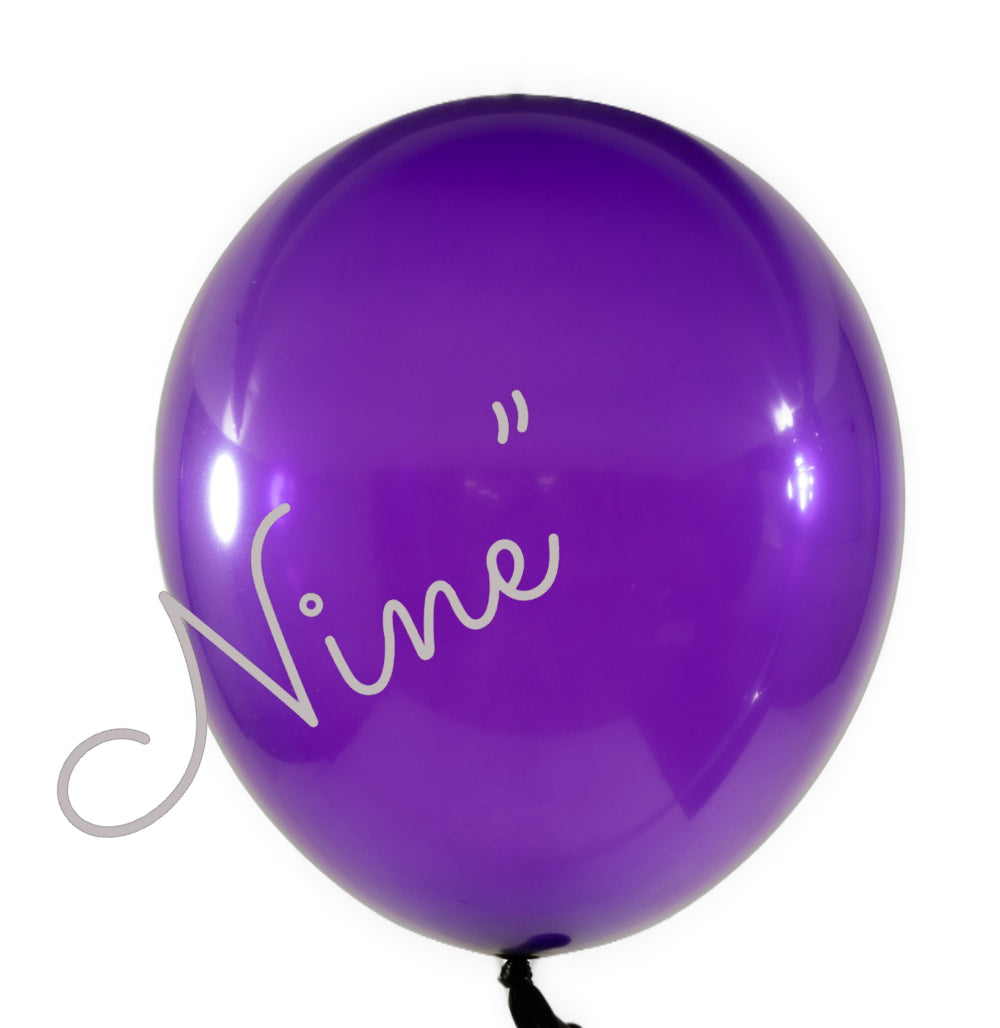 100-Pack 9 Inch Purple Latex Balloons for Birthday Parties, Baby Showers & Decorations - Bulk Party Supplies