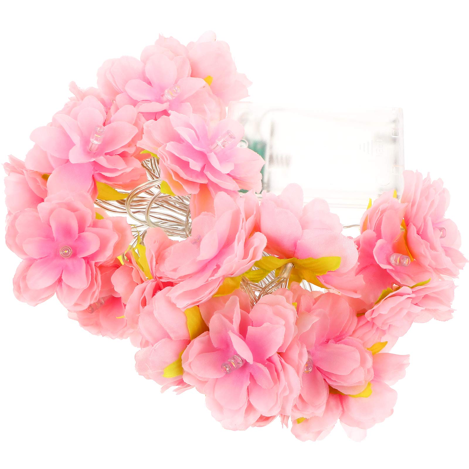 ibasenice Christmas Lights - 1 Set LED Cloth Silk Rose Flower Lamp String for Home Decor, Party, Wedding & Holiday (Battery Not Included) | Perfect for Indoor/Outdoor Decoration, Festive Lighting & Romantic Ambiance